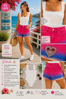JJ's Fairyland Ombre Denim Shorts L High Rise Rhinestone Heart Cutout Pockets — photo 1