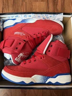 Patrick Ewing 33 Hi Montreal Men's Sneakers Red/Royal/White Size 9.5 New In Box