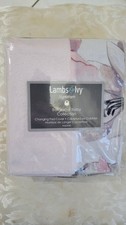 Lambs  Ivy Signature Botanical Baby Pink/Gray Floral Changing Pad Cover