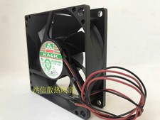 1PCS MAGIC 8025 MGA8012MS DC12V 0.15A 80 25MM 2-wire silent cooling fan