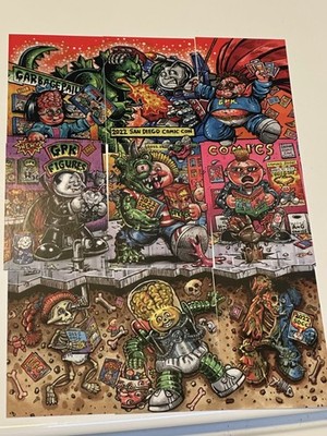 2022 Topps Garbage Pail Kids Scavenger Hunt 9-Card Set San Diego Comic Con SDCC