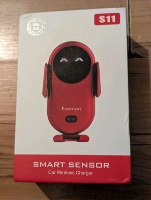 Smart Sensor S11 Car Wireless Charger Phone Holder Red