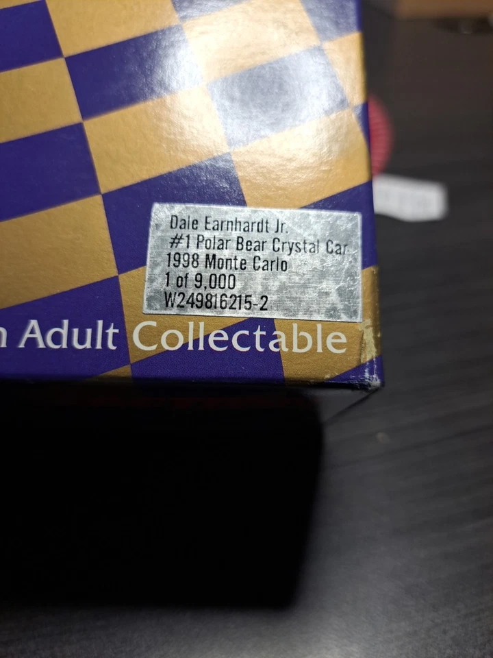 1998 1:24 DALE GAINHARDT JR CRISTAL #1 COCA COLA CARRO URSO POLAR (KW1023-554) - Imagem 2 de 4