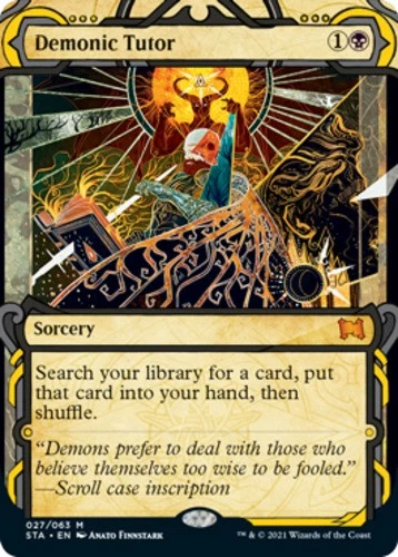 Lightly Played (Excellent) Demonic Tutor Magic: The Gathering