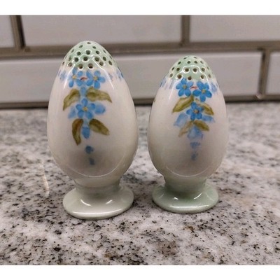 Vintage Hand Painted Egg Salt & Pepper Shaker Set