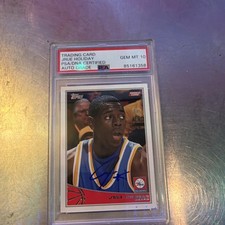 Topps Jrue Holiday Rookie Autographed PSA/DNA Certified 76ers Card