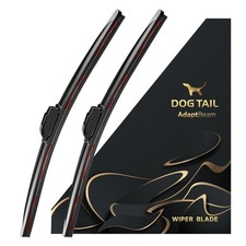 DOG TAIL Neoprene Dual-Steel Frame Wiper Blades 22" 21" - Universal Fit