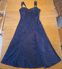 Vintage Victoria's Secret 90s Gold Label Purple Satin Gown Slip Dress Size Large