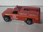 Hot Wheels Emergency Unit 50 Vintage 1974 Hong Kong Fire Rescue Truck