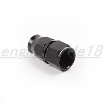 US SHIP -10AN AN10 Straight PTFE Swivel Aluminum Line Hose End Fitting Black