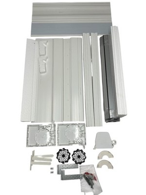 Schellenberg Aufsatzrollladen Komplett-Set für Fenster, 80x100cm - Weiß