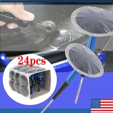 24PACK Auto Car Truck Tire Tyre Puncture Repair Plug Patch Kit 36mm 4mm Mushroom