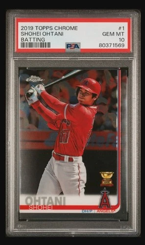 2019 Topps Chrome Shohei Ohtani Batting Card #1 PSA 10 GEM MINT 🔥🐐🔥