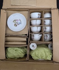 Vintage Kasuga Childrens Porceeain Toy Tea Set Made in Japan