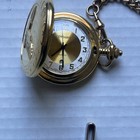 Vintage Embassy by Gruen Quartz Pocket Watch Gold Tone Eagle Design  Not Working — photo 1