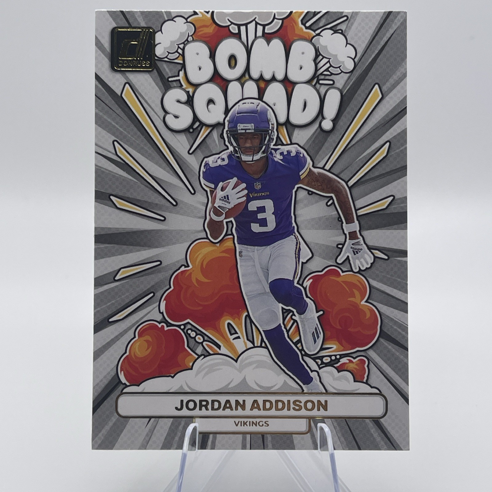 2023 Panini Donruss Jordan Addison Bomb Squad #BS-13 Rookie RC Minnesota Vikings