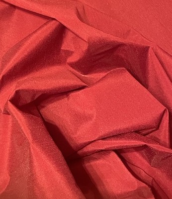Stunning Faux Red / Burgundy Silk With A Slub Look 144cm X 1 Metre New