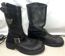 Harley Davidson Mega Conductor Motorcycle Boots Mens Size 9.5 WW 91135