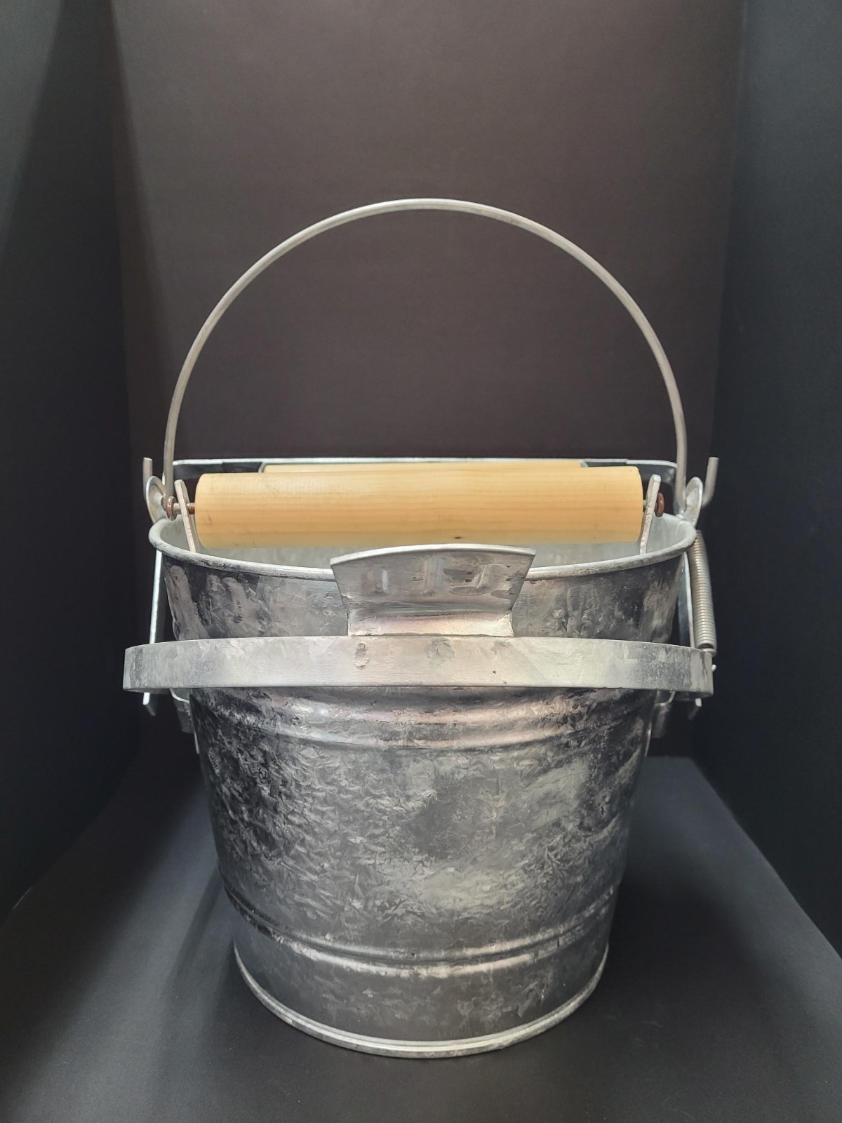 Behrens 12Qt(3 Gallon) Galvanized Mop Bucket with Rollers, Model #412W