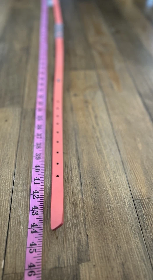 Cinturón BENCH Naranja Coral con Letras Metálicas y Hebilla Talla M/L Foto 3 de 4