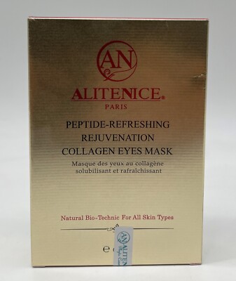 Alitenice Paris Peptide Refreshing Rejuvenation Collagen Eyes Mask 6pcs France