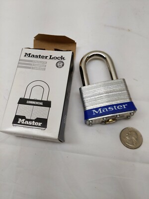 MASTER LOCK 5UPLF W/ Universal Pin Keying System -Rekeyable- Padlock 2''Wide 1.5T