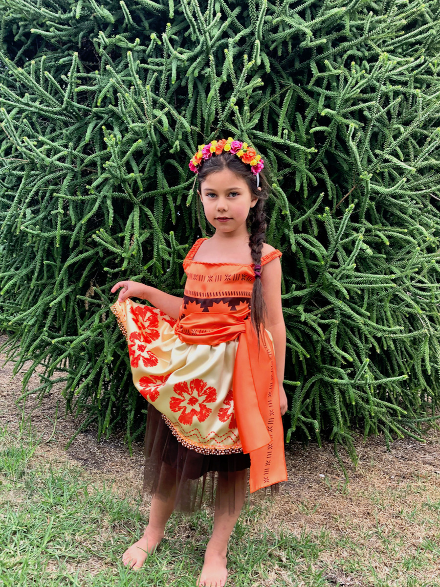 Moana Inspired Costume / Baby Moana/ Disney Moana Dress / 