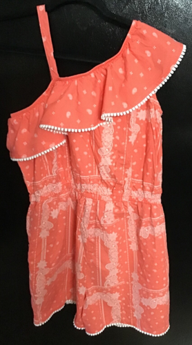Wonder Nation Girls size XXL (18) orange Summer Romper - Picture 2 of 6