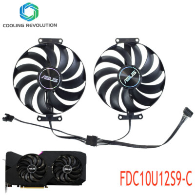 95MM Video card fan ASUS Dual GeForce RTX 3060 Ti RTX 3070 V2 OC Edition Gaming