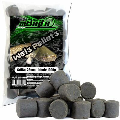 Magic Baits Wels Pellets Giant Pellet Wallerpellets Pellets 28 mm, 1 Kg