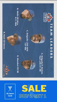 2001  Fleer Tradition #440 Delgado/Mondesi/Koch/Wells