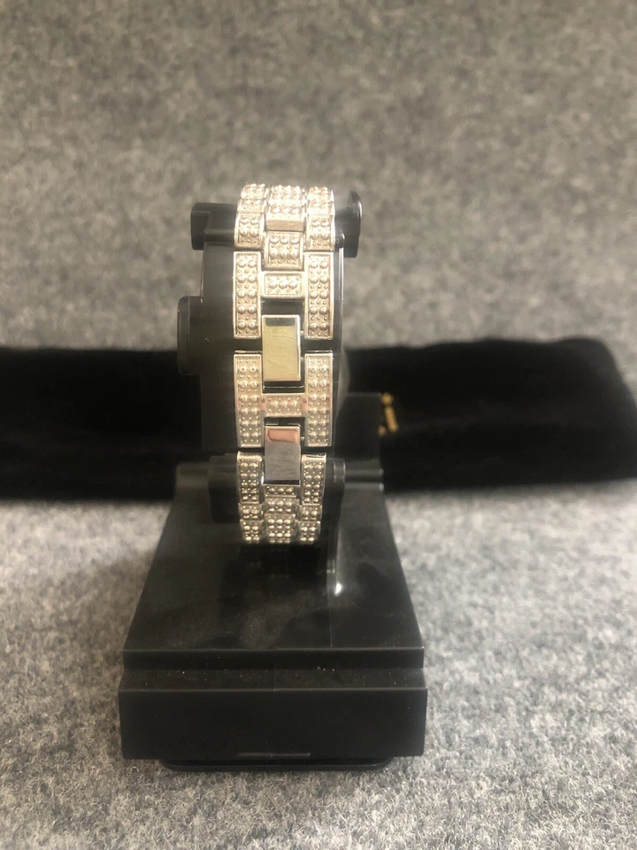 Women's Bürgi Watch, Shiny Silver- Tone B Diamond - image 2 of 4