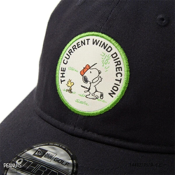 NEW ERA 9THIRTY PEANUTS Woven Patch Adjustable Golf Cap Hat S/M