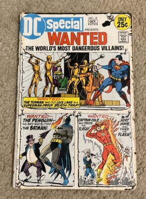 DC Special Presents Wanted #14 Batman Flash Superman - 1971 | eBay