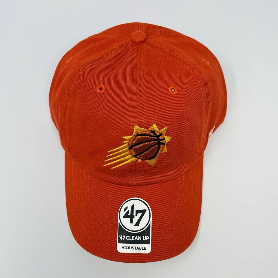 ‘47 Brand NBA Phoenix Suns Orange Mens Dad Hat Cap Strapback Adjustable Clean Up - Image 4 of 4