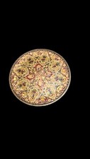 Byzantine Mosaic Design Enamel Work On Solid Brass Plate 7.5  Handmade in Greece