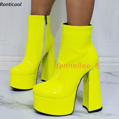 YELLO M PLATFORM SHORT BOOTS 厚底 YELLO / GIO PLATFORM SHORT BOOTS