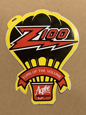 Vintage 1983 Z100 New York City ''Turn up the Volume/Agree Shampoo'' promo RARE!
