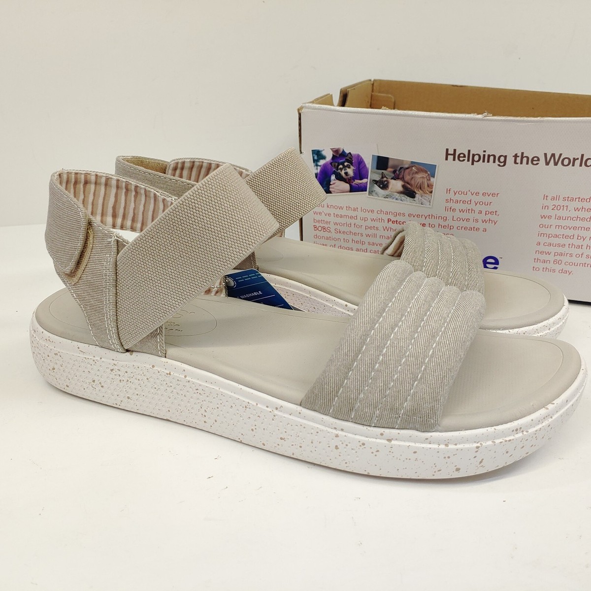 Taupe Skechers Bobs Skipper Summer Life Bobs Skechers Summer