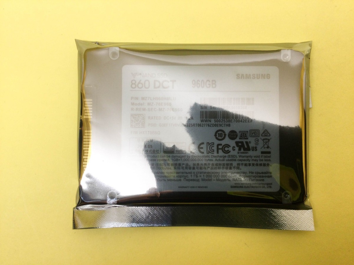 960gb Samsung Ssd 860 Dct MZ-76E960 Samsung 860 DCT 960GB SATA