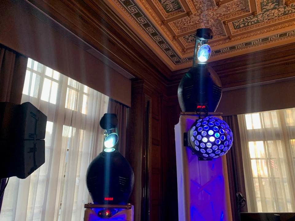 (2)American DJ ADJ ACCU SCAN 250 DMX Scanner Lights w/ Original Boxes - Working - Image 2 of 4