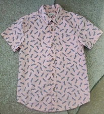Tucker+Tate Boys Shirt,Short Sleeve,100% Cotton, Skate Print, Peach Sz 8-10 y.o.