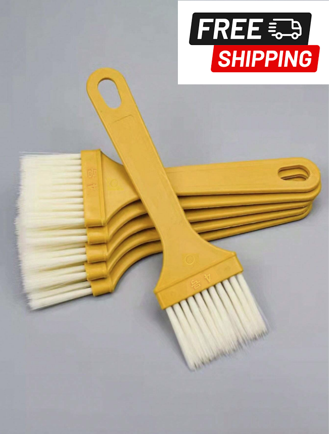5pcs Food Baking Oil Brush Plastic Hard Bristle Brush Bbq Flatbread Oil Brush