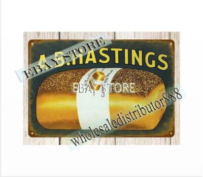 AB Hastings Bread metal tin sign garden reproductions