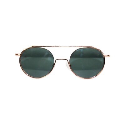 Oscar Wylee Felix Men's Sunglasses Round Full Rim Gold Tone