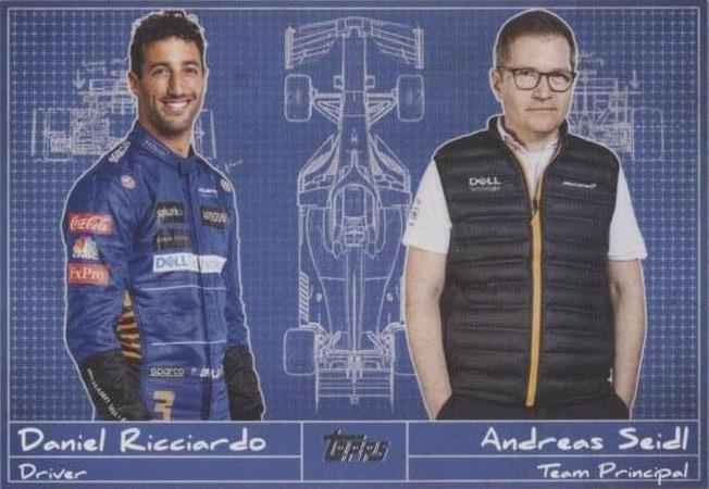 2021 Topps Formula 1 - Andreas Seidl Daniel Ricciardo #D-5 - 1 of 1