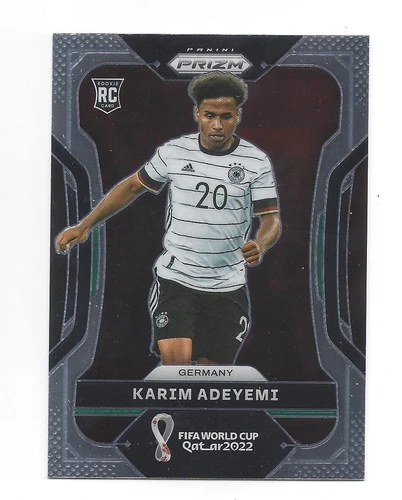 2022 PANINI PRIZM WORLD CUP RC KARIM ADEYEMI TRUE ROOKIE #111 H306
