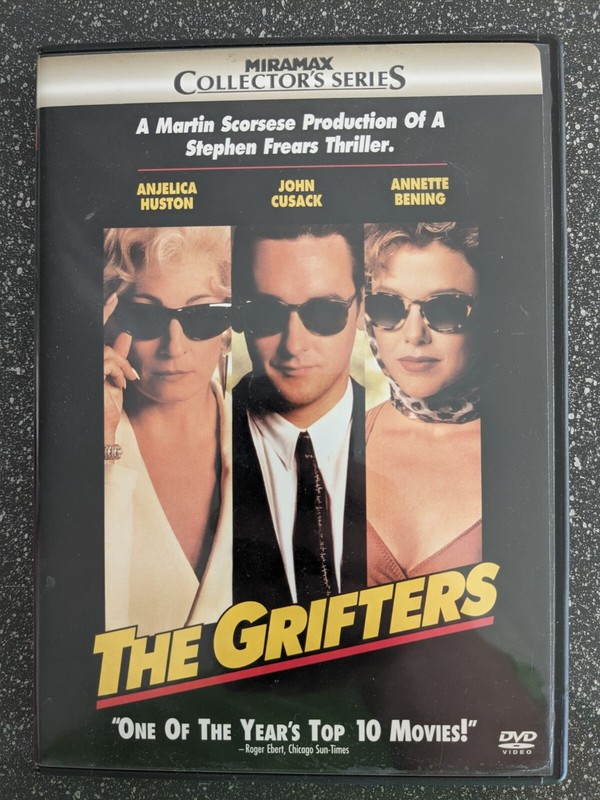 The Grifters Annette Bening, John Cusak (DVD, 2002) - LIKE NEW (No Scratches)