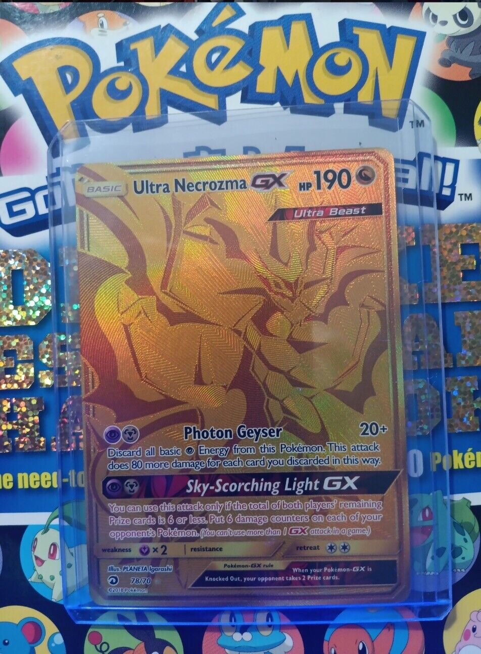 Pokémon TCG Ultra Necrozma GX Dragon Majesty 78/70 Holo Secret Rare