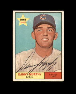 Danny Murphy Hand Signed 1961 Topps Rookie Chicago Cubs Autographed